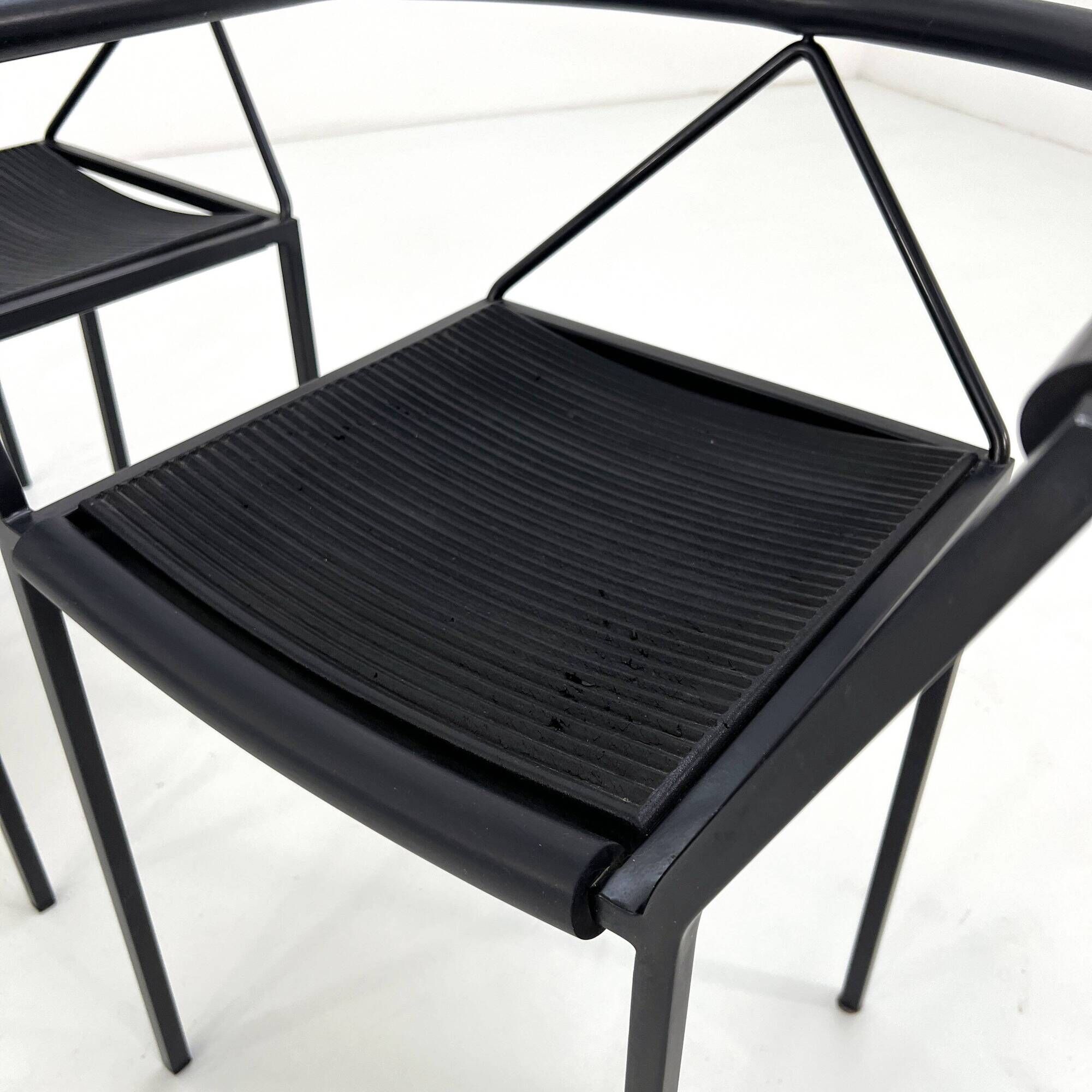 Set of 4 Poltroncina Chairs by Maurizio Peregalli for Zeus Noto, 1980