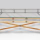 Bamboo and glass coffee table 1970
