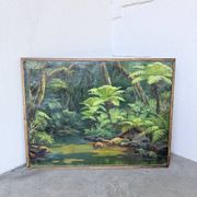 Oil painting "jungle" forest landscape