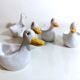 Lot de 5 coquetiers canard vintage