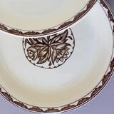 4 dessert plates from Sarreguemines, Argonne model 210712