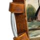 Art Deco, painted glass top, wooden frame, signed Dope, circa 1930