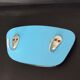 Asymmetrical coat rack in blue formica 60/70