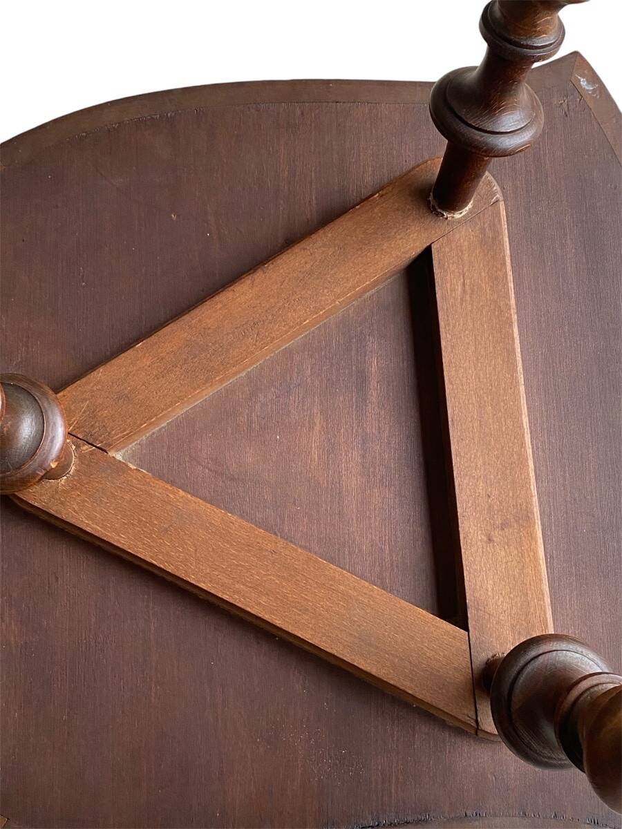Emile Gallé marquetry table, "L'heureux temps", circa 1902