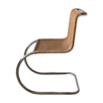 Chaise MR10 mies van der Rohe rotin tressé