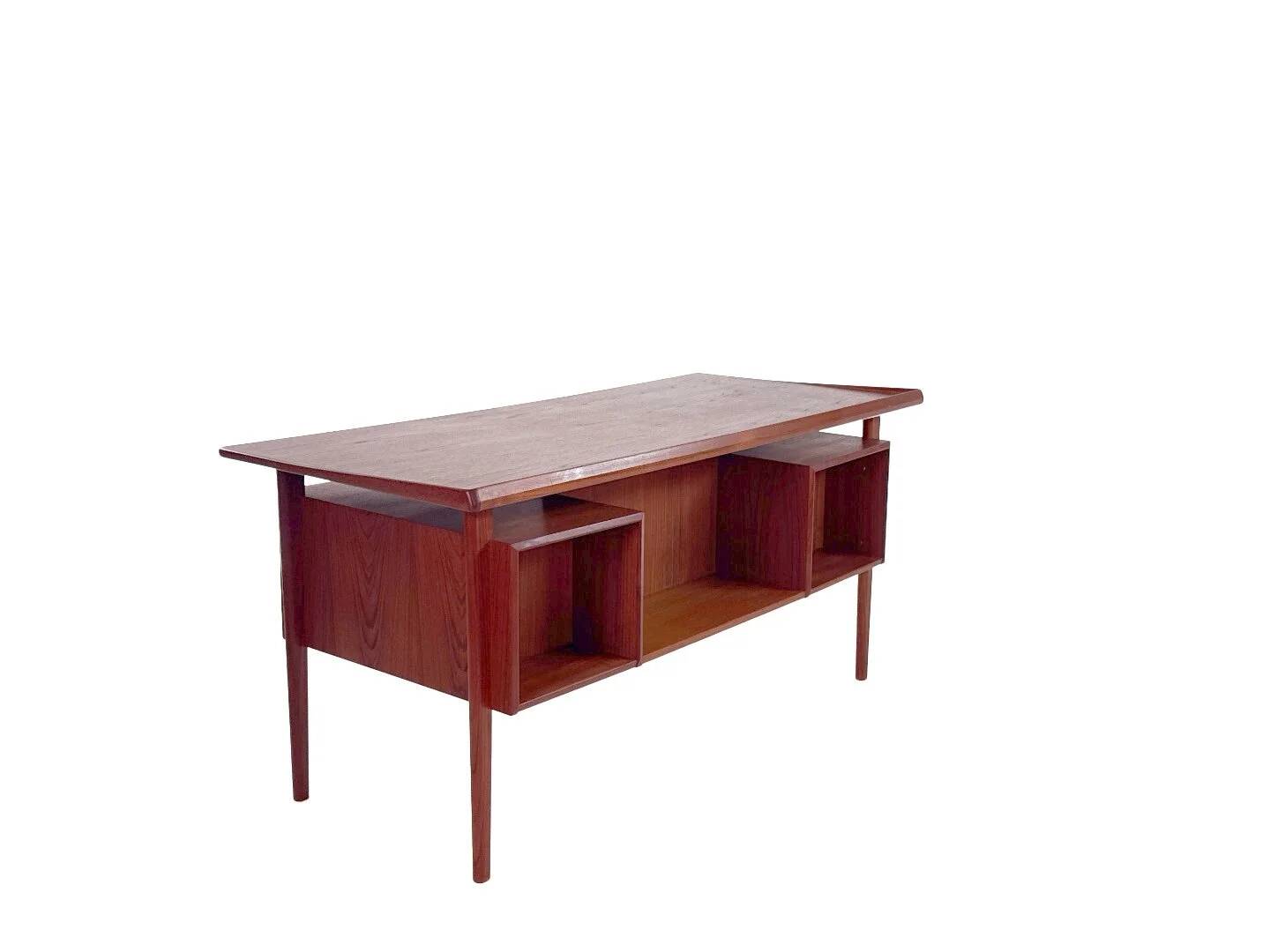 Vintage Danish freestanding desk by Peter Løvig Nielsen