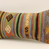 Housse coussin vintage 20x40 cm kilim