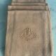 6 serviettes de table anciennes, teintes monogramme AB