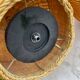 Paire de lampe en rotin clair vintage 1970