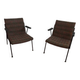 2 Oase armchairs, Wim Rietveld