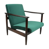 Green velvet GFM-142 Armchair by Edmund Homa, 1970s