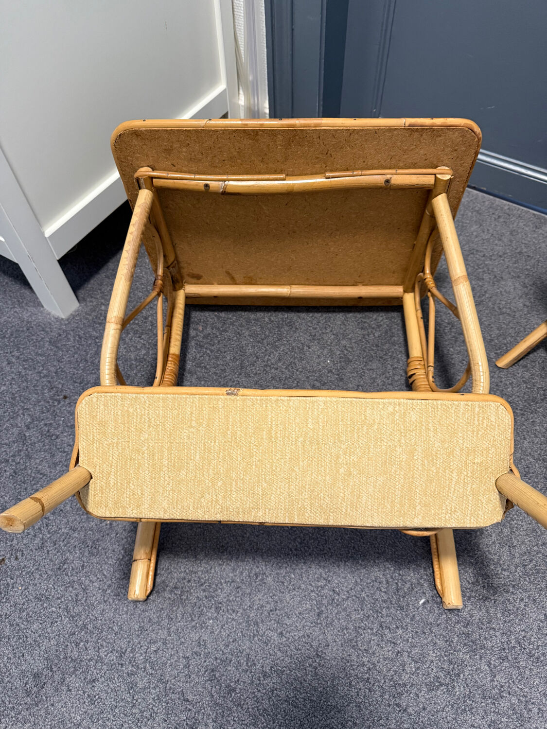 Rattan bedside table