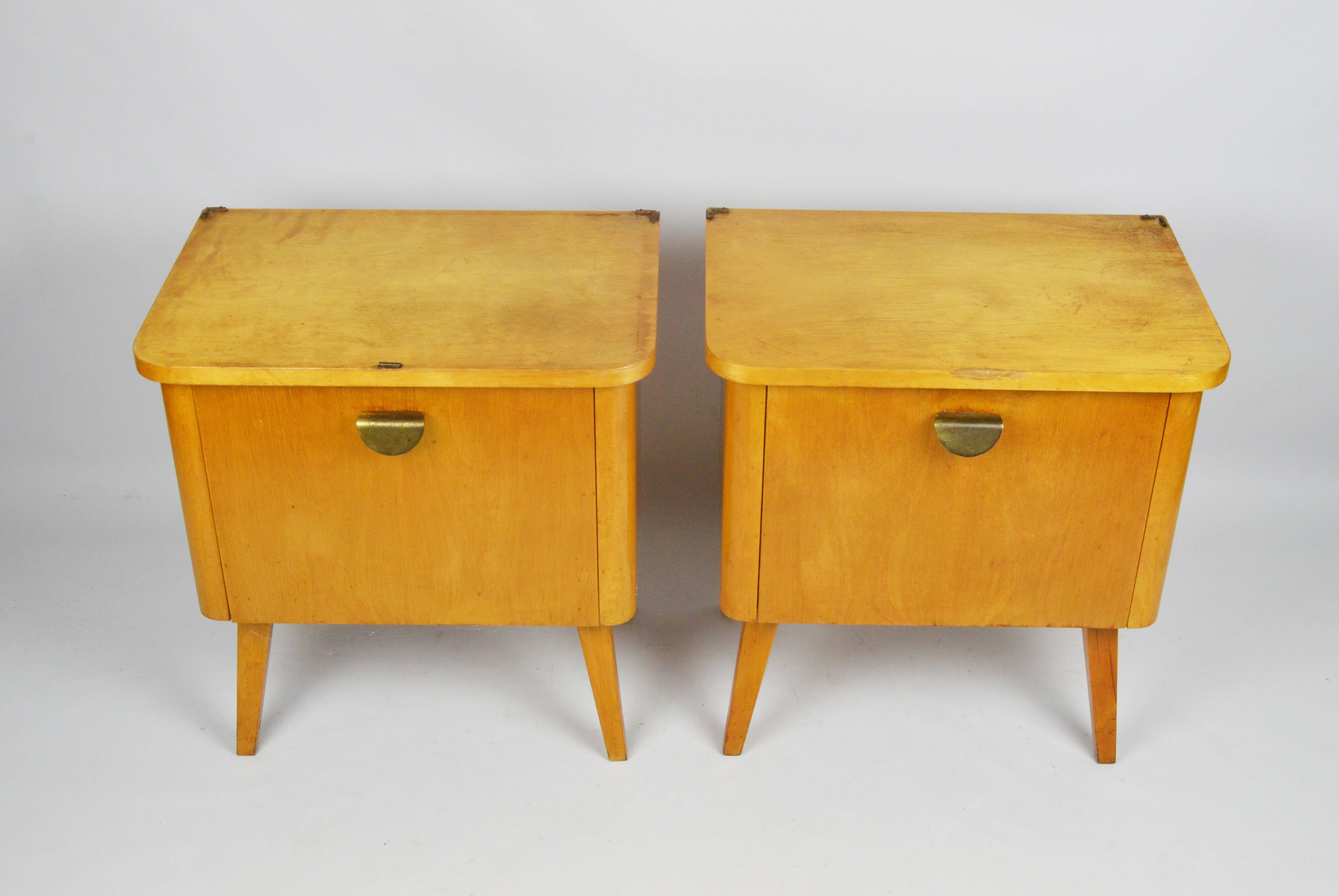 Pair of bedside tables, 1970s