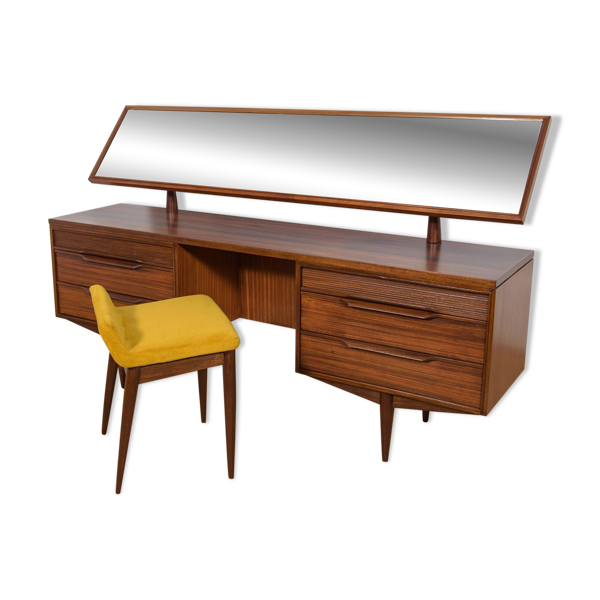 Coiffeuse et tabouret du milieu du siècle de White and Newton, Royaume-Uni, — Beyit