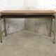 Bureau double d'écolier 1960 en chêne