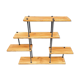 Unstructured shelf, industrial style