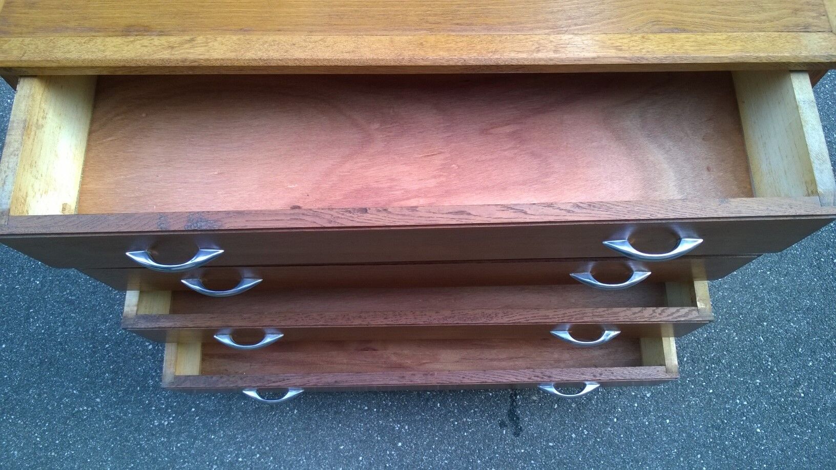 Golden oak dresser 50s