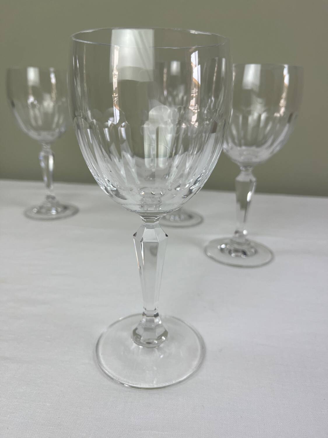 Crystal water glasses