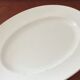 Old oval white dish veillard bordeaux