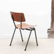 Eromes oak and grey-green chair with hooks
