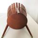 Cache pot scandinave tripode en teck