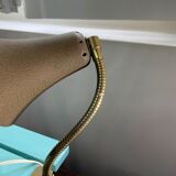 Vintage beige metal clip lamp working condition original electrification