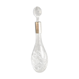 Carafe moderne milieu de siècle cristal taillé avec monture en argent 1034 numéroté