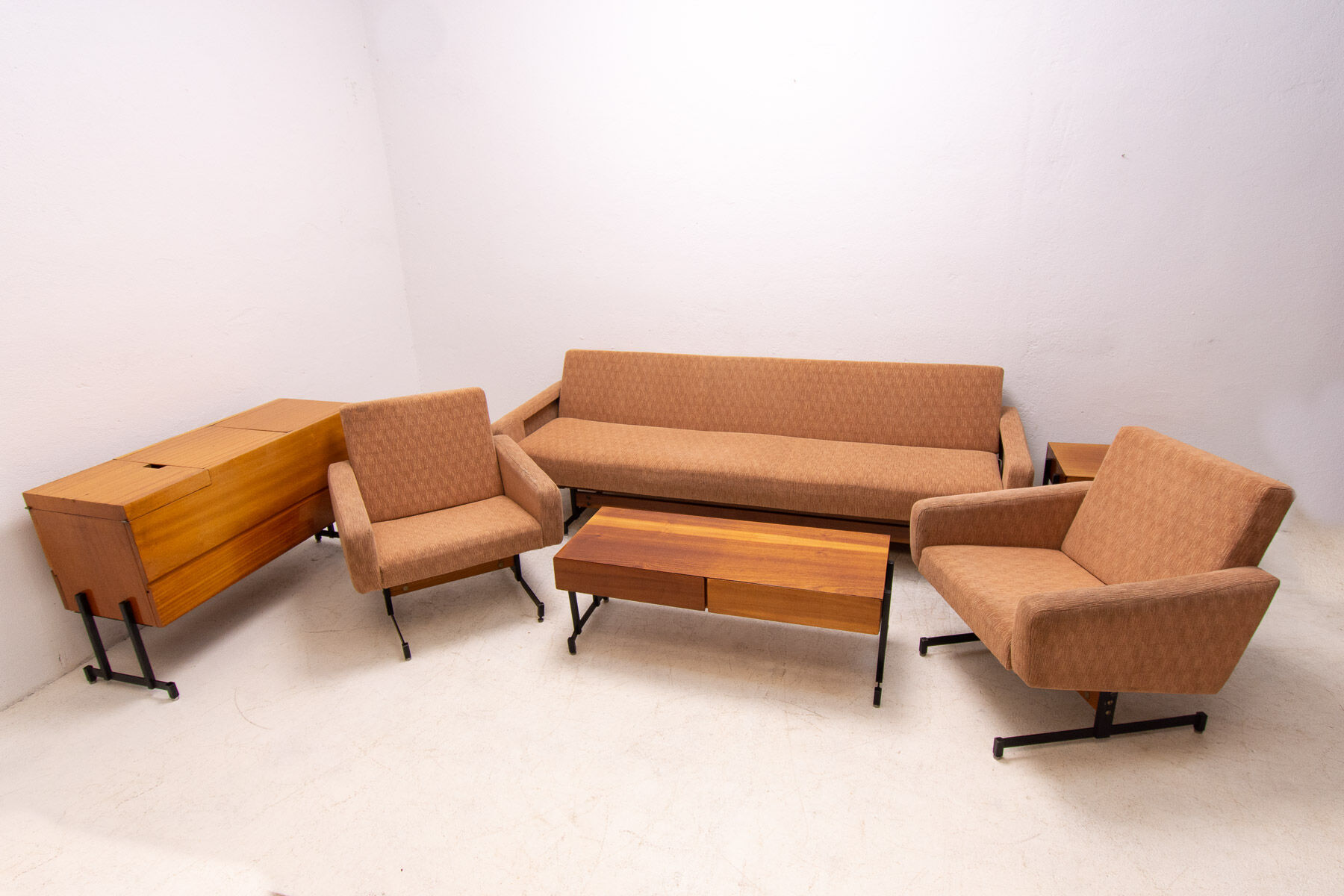 Mid century folding sofabed, 1970´s, Czechoslovakia
