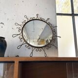Brass witch mirror