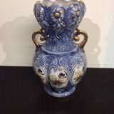 Blue ceramic vase