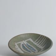 Bol en grès fait main de style mid-century moderne avec motif abstrait, années 1960