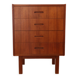 1960s Scandinavian teak chest of drawers