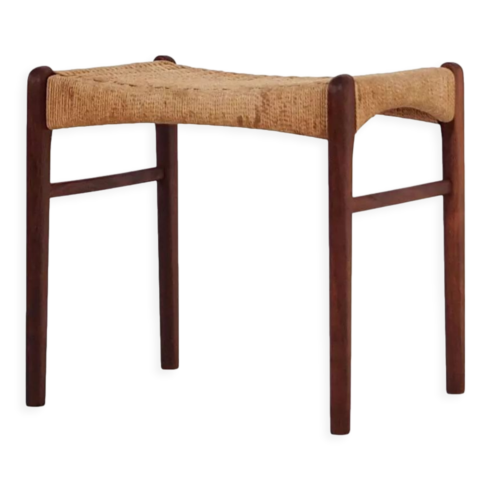 Footstool made of rosewood, Scandinavian design of the 70's