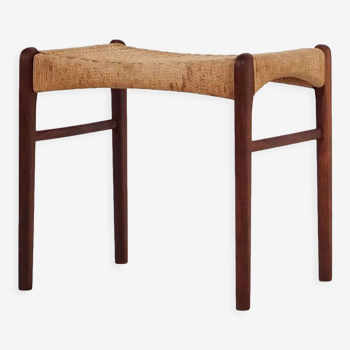 Footstool made of rosewood, Scandinavian design of the 70's