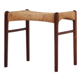 Footstool made of rosewood, Scandinavian design of the 70's