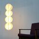 German cocoon pendant lamp from the mid-century by Friedel Wauer for Goldkant Leuchten, 1960s.