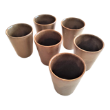 Digoin stoneware cups 1 set of 6 pieces