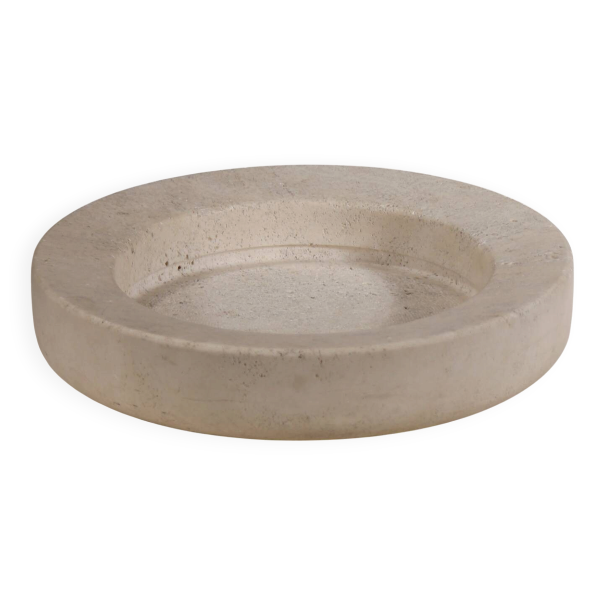 ​Travertine ‚Vide-Poche‘ by Giusti & Di Rosa for Up & Up | Italy 1970s