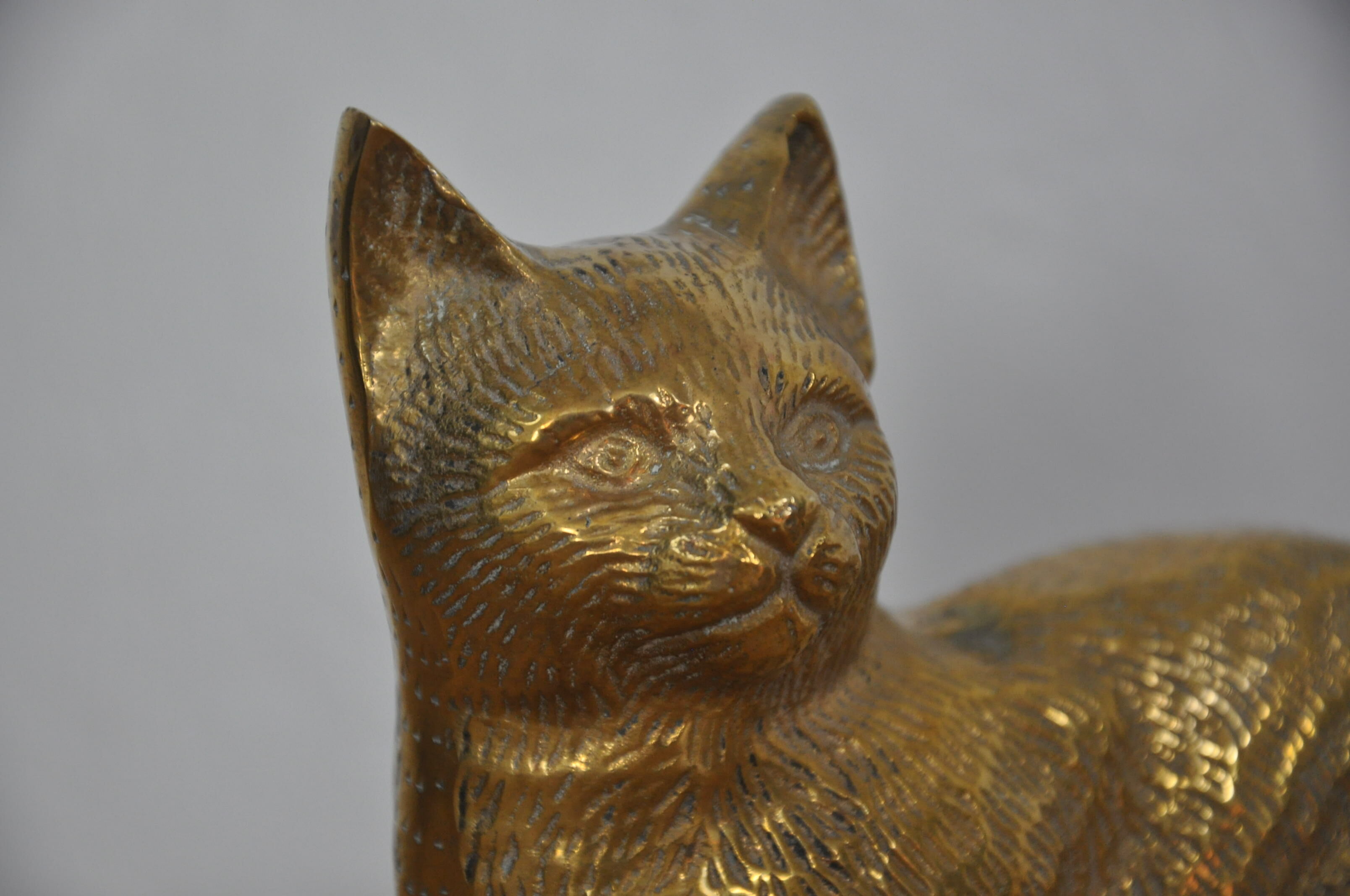 Brass cat