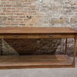 Meuble de métier, ancienne table de drapier