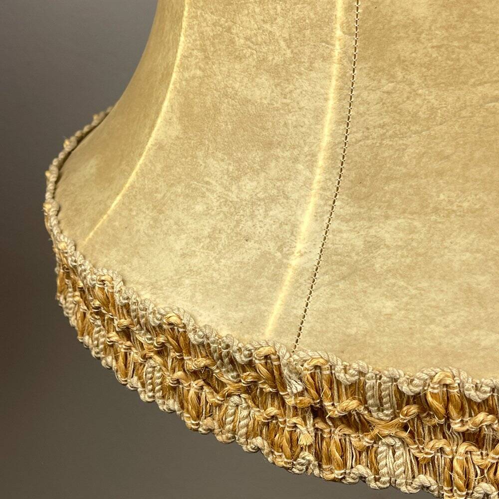 Vintage leather pendant lamp, 1950s.