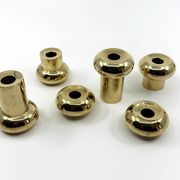 6 small brass candlesticks • Landskrona Mässing • Sweden • Circa 1978