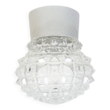 Vintage White Porcelain Ceiling Light, 1970s