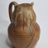 Art Deco pitcher in flamed sandstone from Denbac, Vierzon