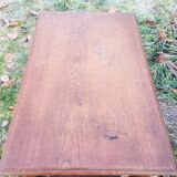 Small Oak side table with goat legs '40s
