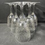 6 baccarat water glasses paris service