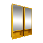 Armoire à pharmacie vintage jaune – olaf von bohr – gedy italie