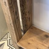 Raw wood workbench / console