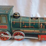 Sheet metal locomotive, 1950 toy, japan