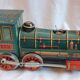 Sheet metal locomotive, 1950 toy, japan